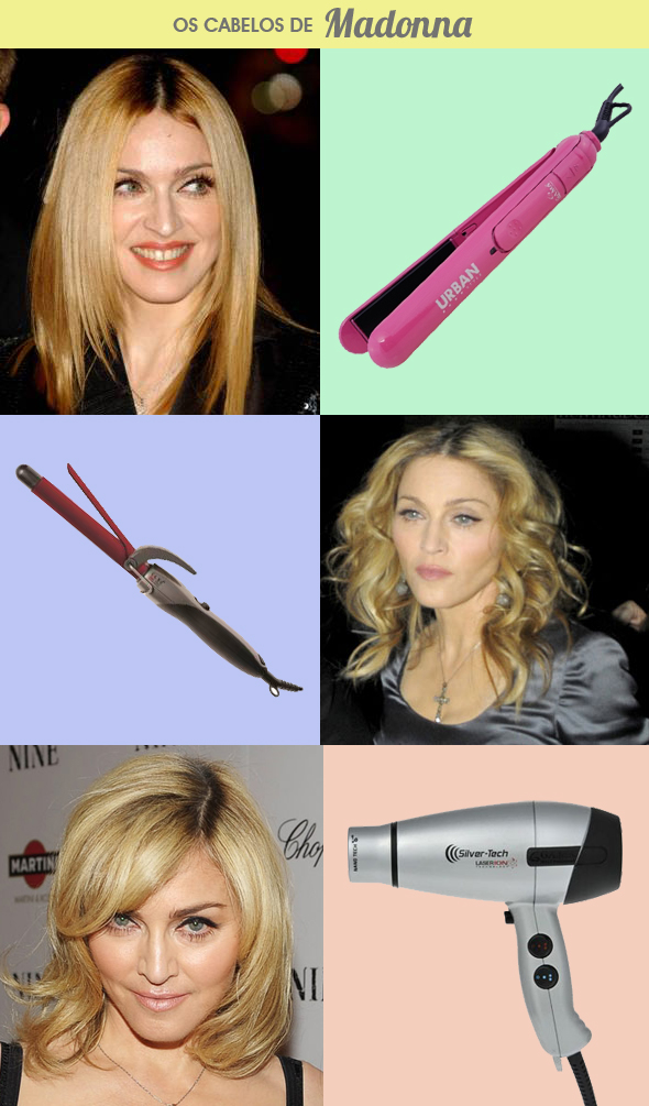 Madonna copie os cabelos da cantora Blog MeninaIT