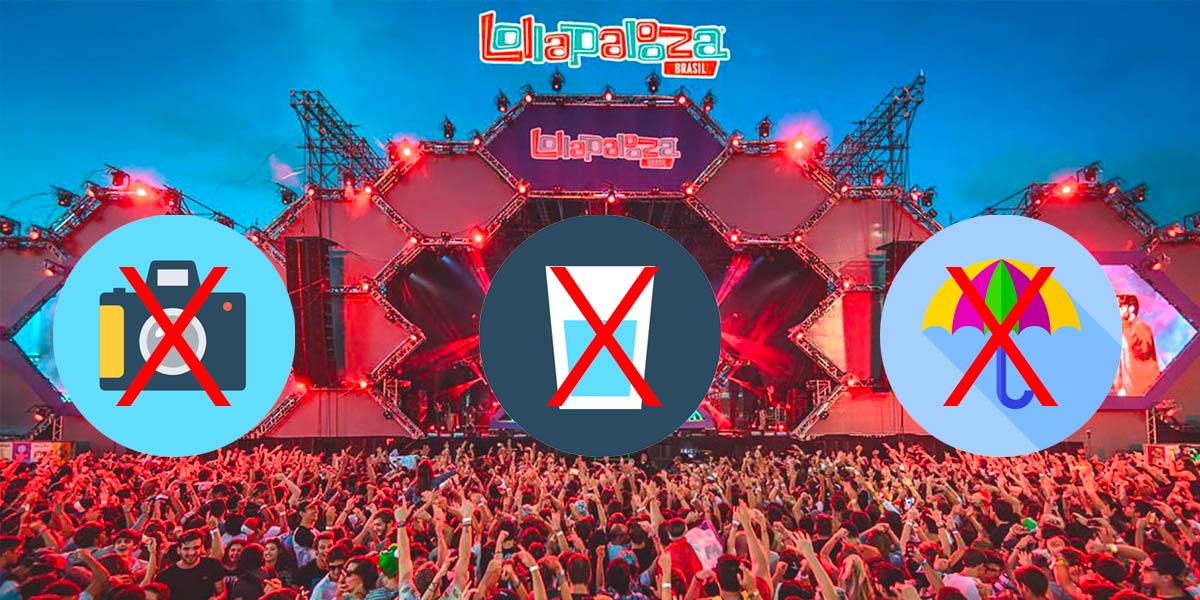 O que não pode levar no Lollapalooza